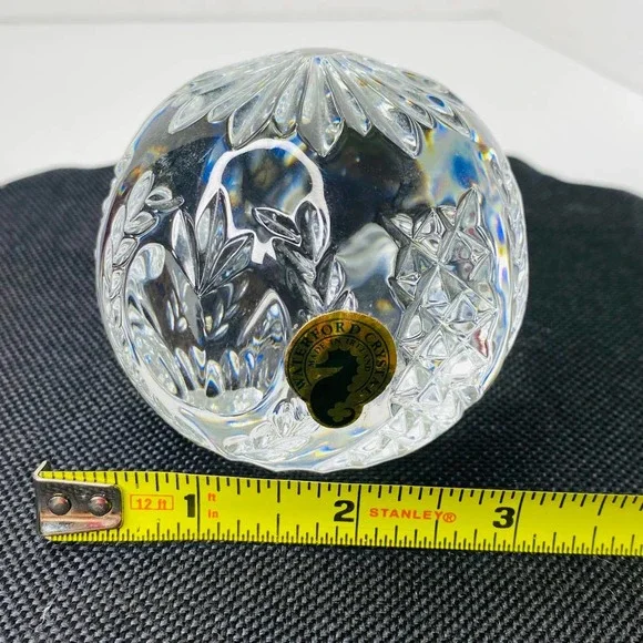 Waterford Lead Crystal Times Square 2001 Paperweight Original Sticker Signed - Picture 10 of 10